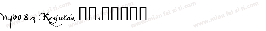 wf0083 Regular 下载字体转换